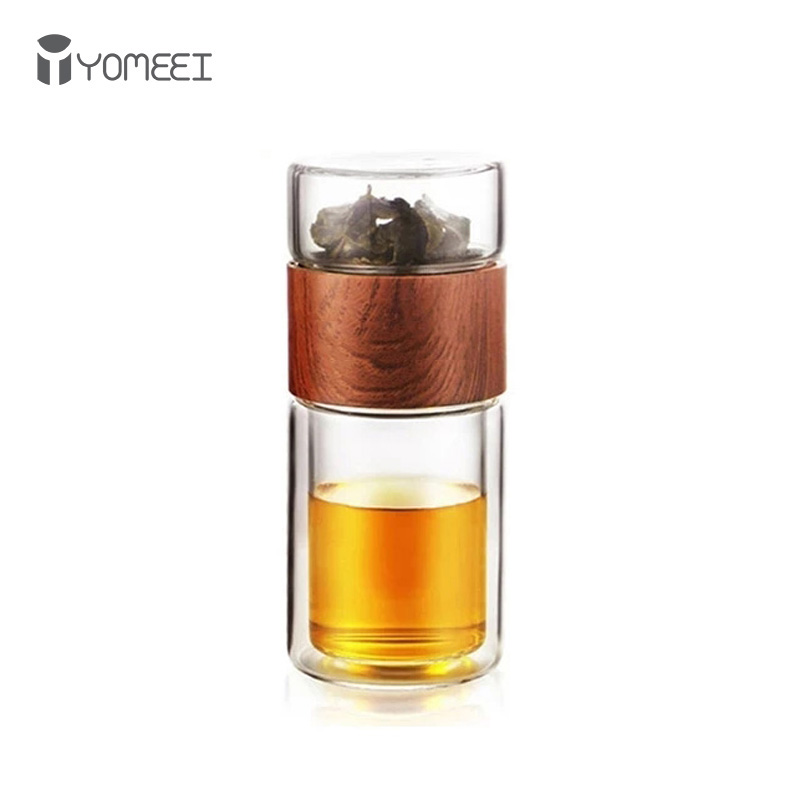 Smart Water Bottle Tracker - YOMEEI 240ML Tea Water Bottle Travel