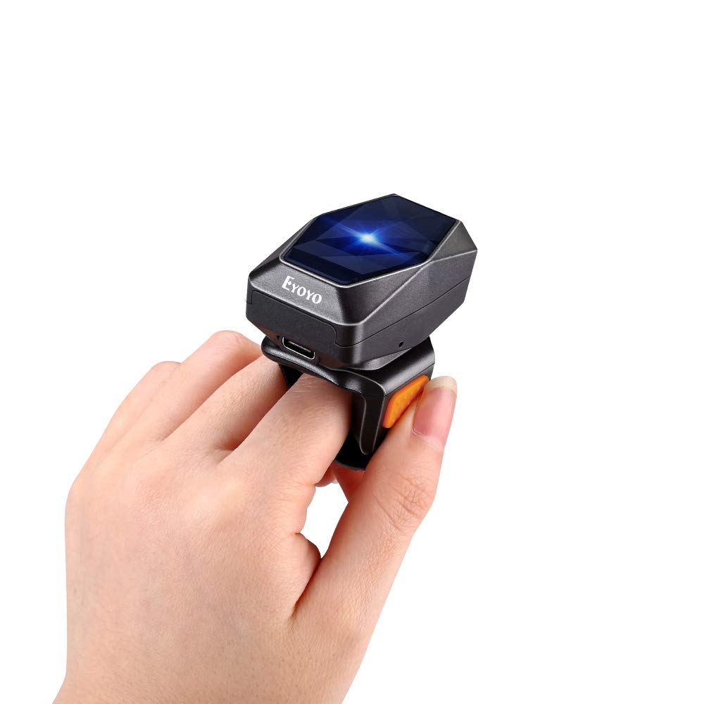 Barcode Scanner Wireless - Eyoyo EY-016L Mini Wireless Bluetooth Barcode