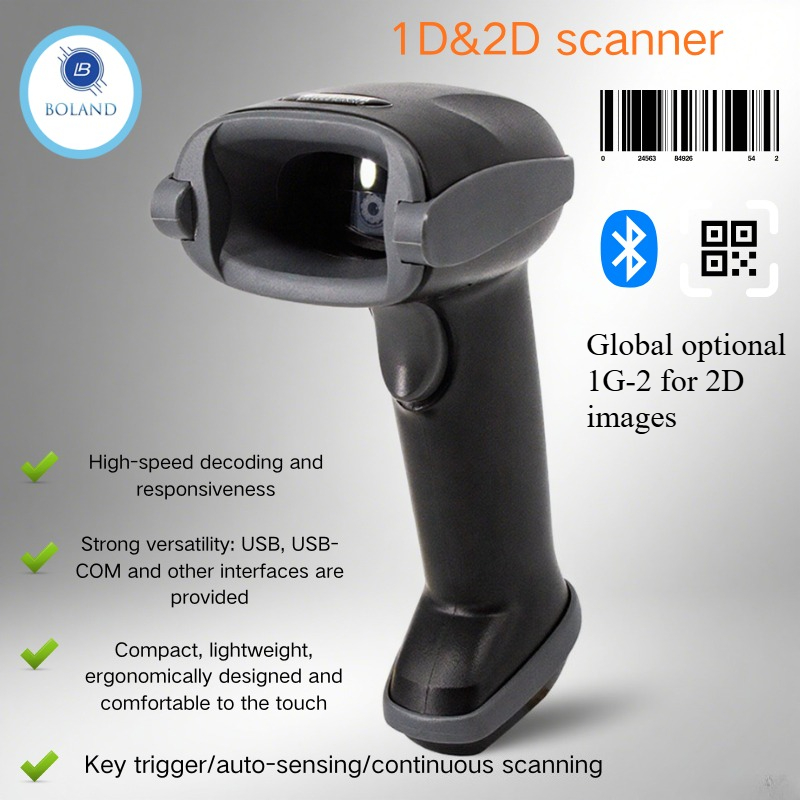 Barcode Scanner Wireless - Boland V2 Barcode Scanner 1D/2D Barcode