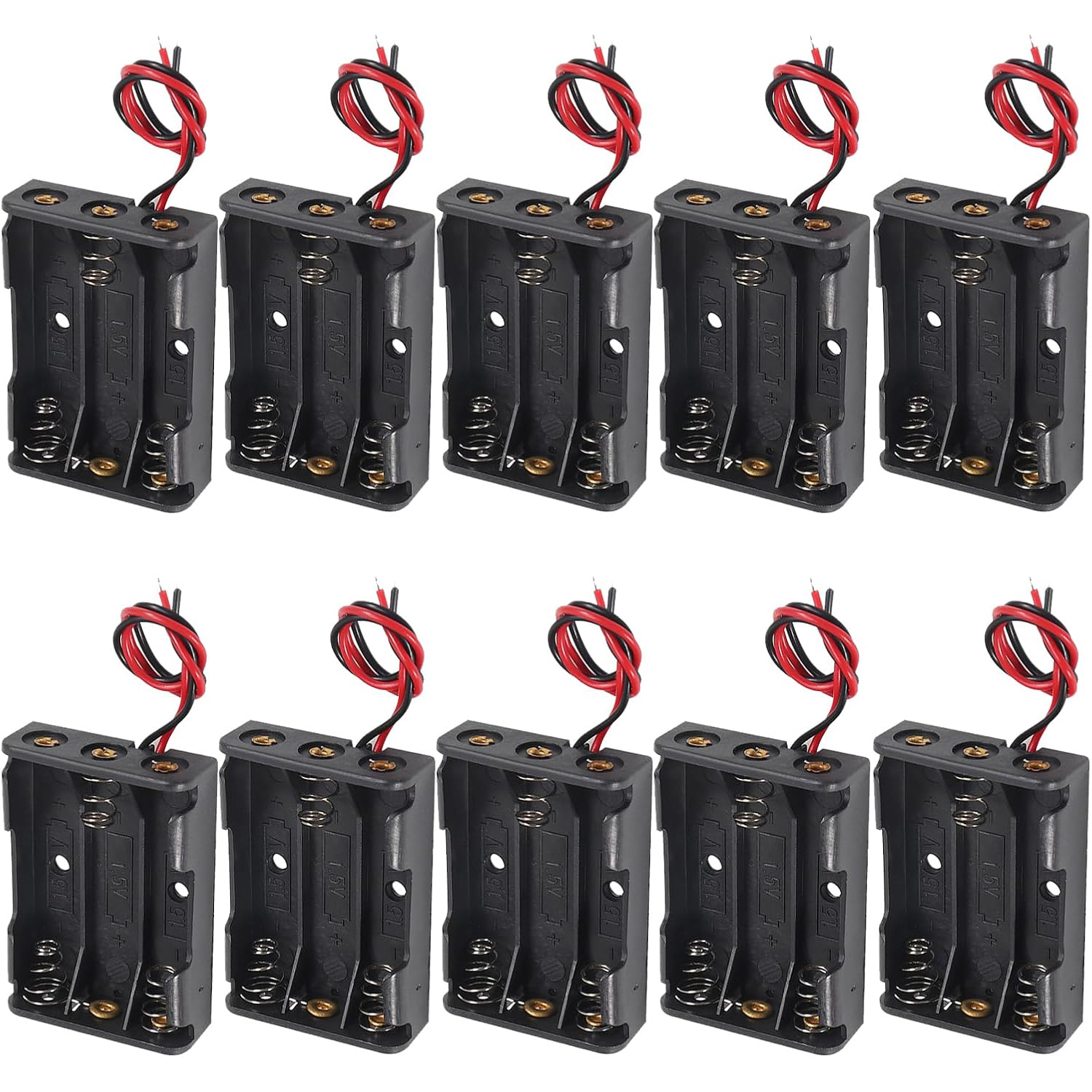 Unique Electronics Gadgets - 10pcs AAA Battery Holder 3X 1.5V