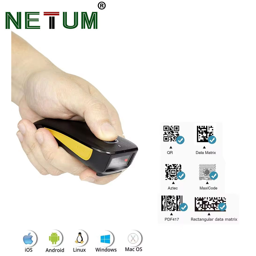 NETUM C750 Bluetooth 2D Barcod - Barcode Scanner Wireless reseña y precio