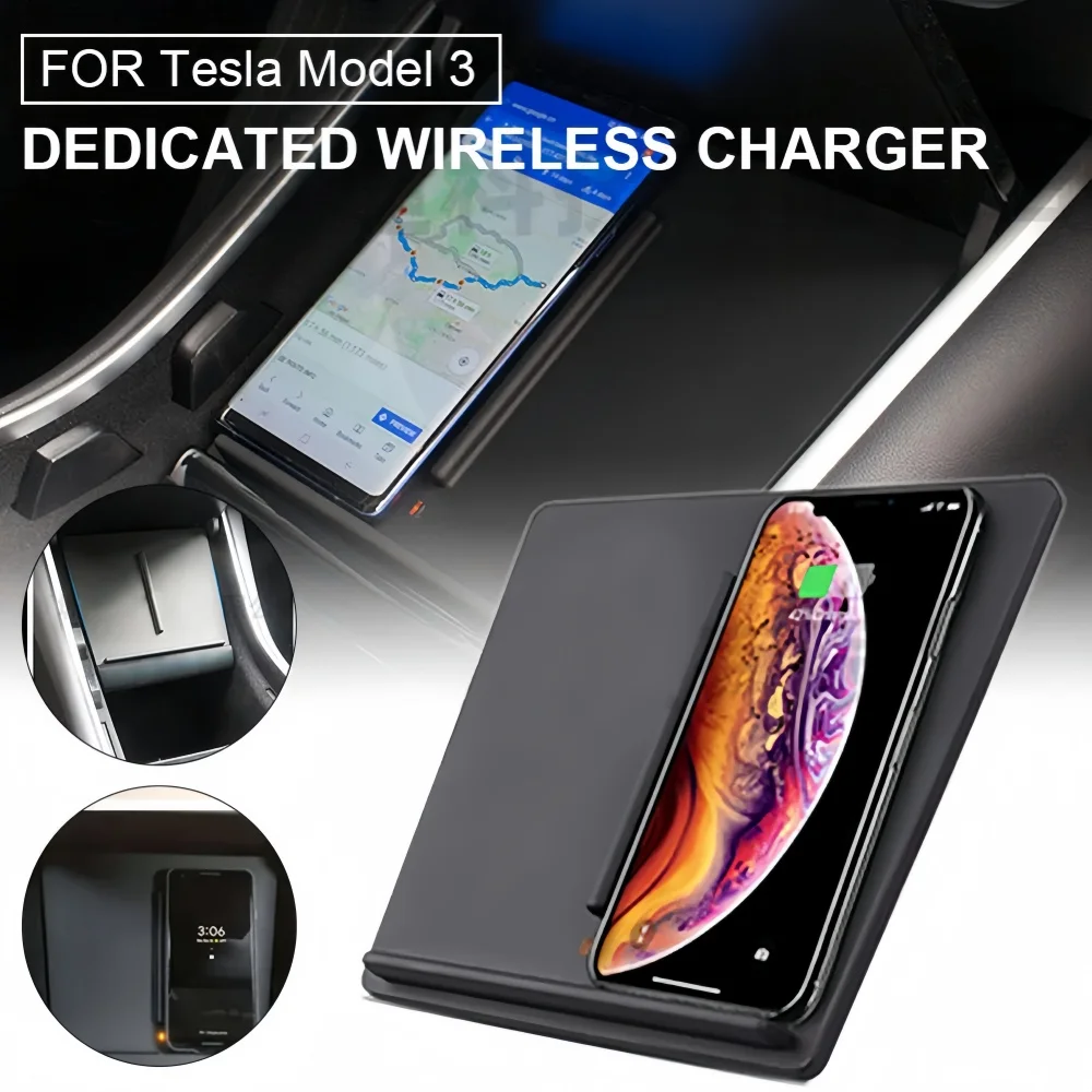 Wireless Car Charger for Tesla - Wireless Phone Charger Pad reseña y precio