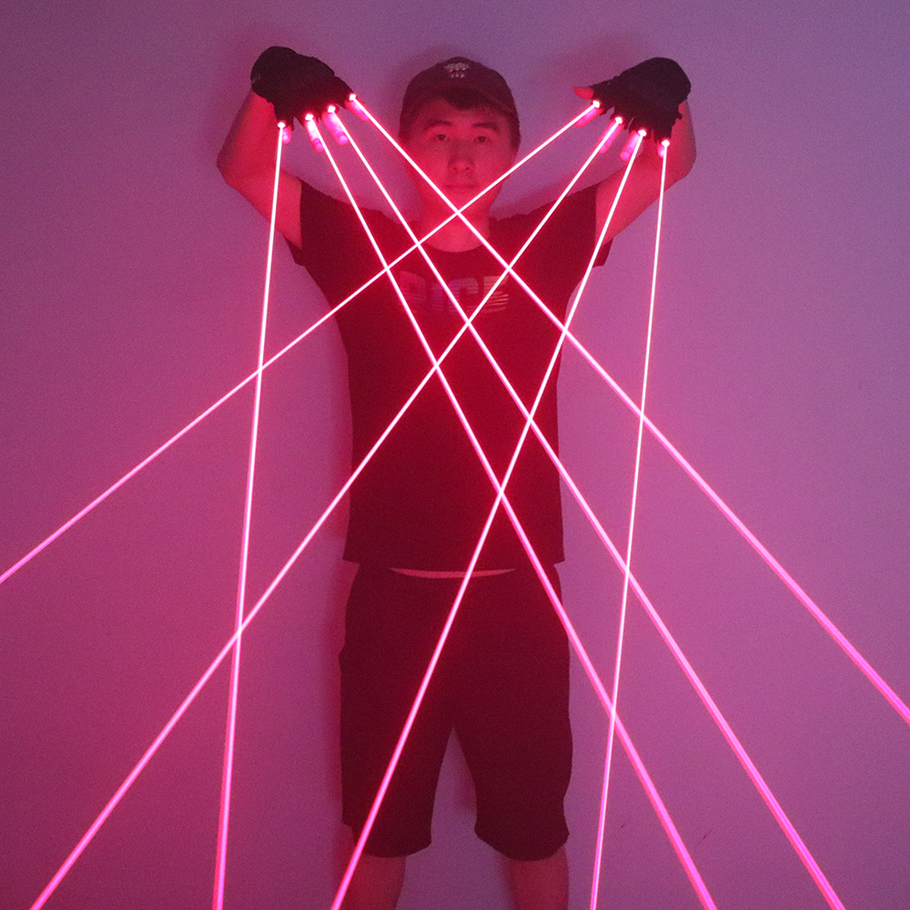 650nm Red Laser Gloves Stage L - Led Gloves Music reseña y precio