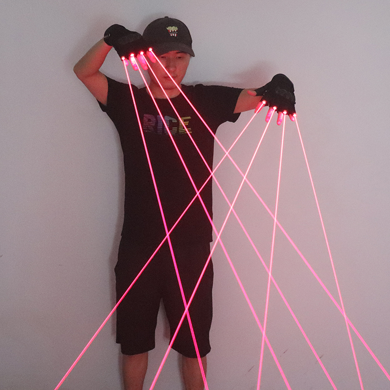 650nm Red Laser Gloves Stage L - Led Gloves Music reseña y precio