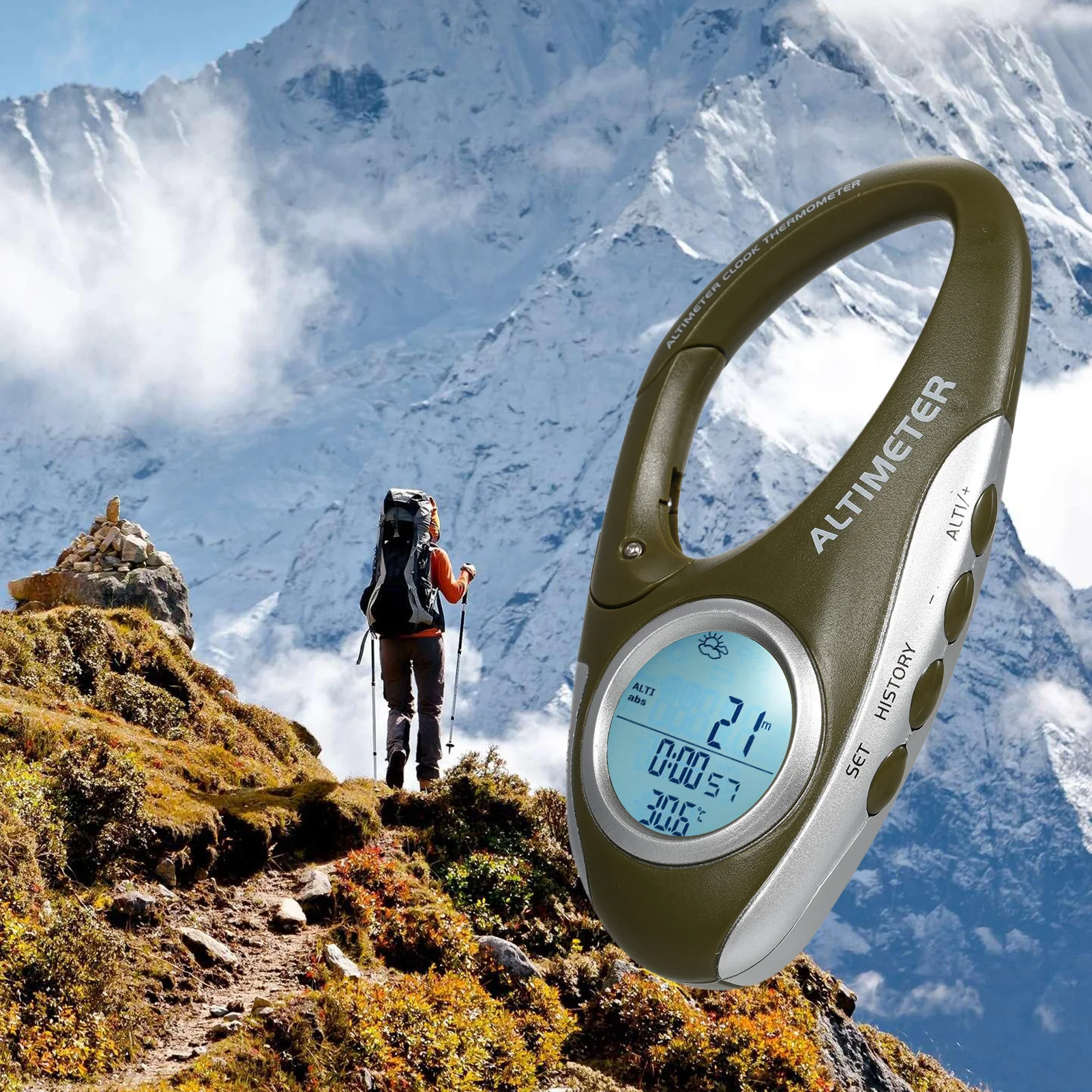 Electronic Altimeter Carabiner - Electronics And Gadgets Ce reseña y precio
