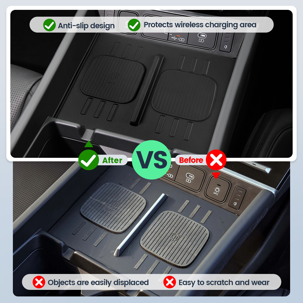 for Hyundai Santa Fe 2024 Wire - Wireless Phone Charger Pad reseña y precio