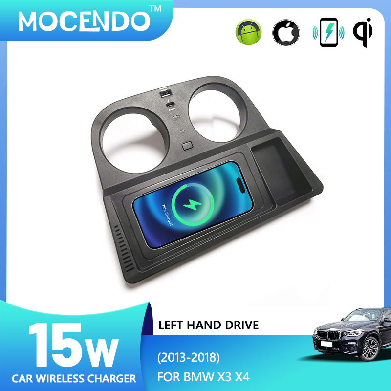 For BMW X3 F25 X4 F26 2014-201 - Wireless Phone Charger Pad reseña y precio