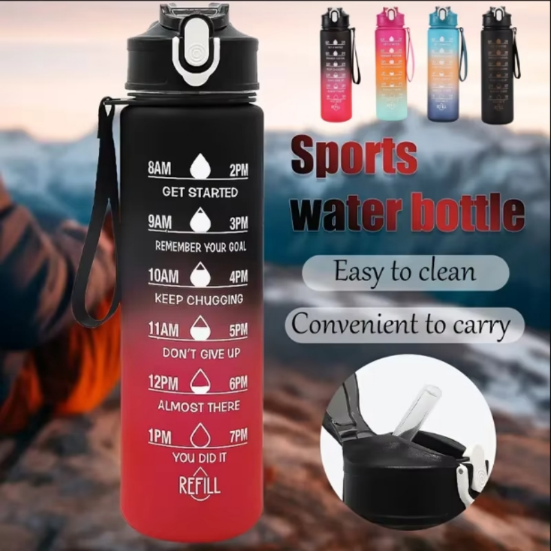 Sports Water Bottle with Time- - Smart Water Bottle Tracker reseña y precio