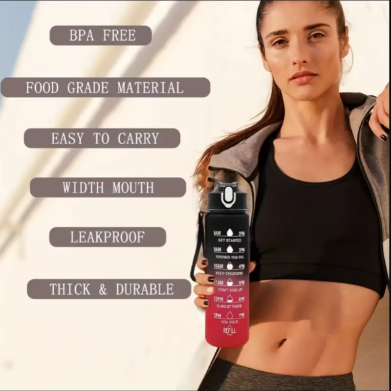 Sports Water Bottle with Time- - Smart Water Bottle Tracker reseña y precio