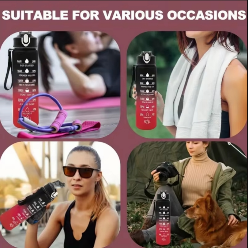 Sports Water Bottle with Time- - Smart Water Bottle Tracker reseña y precio