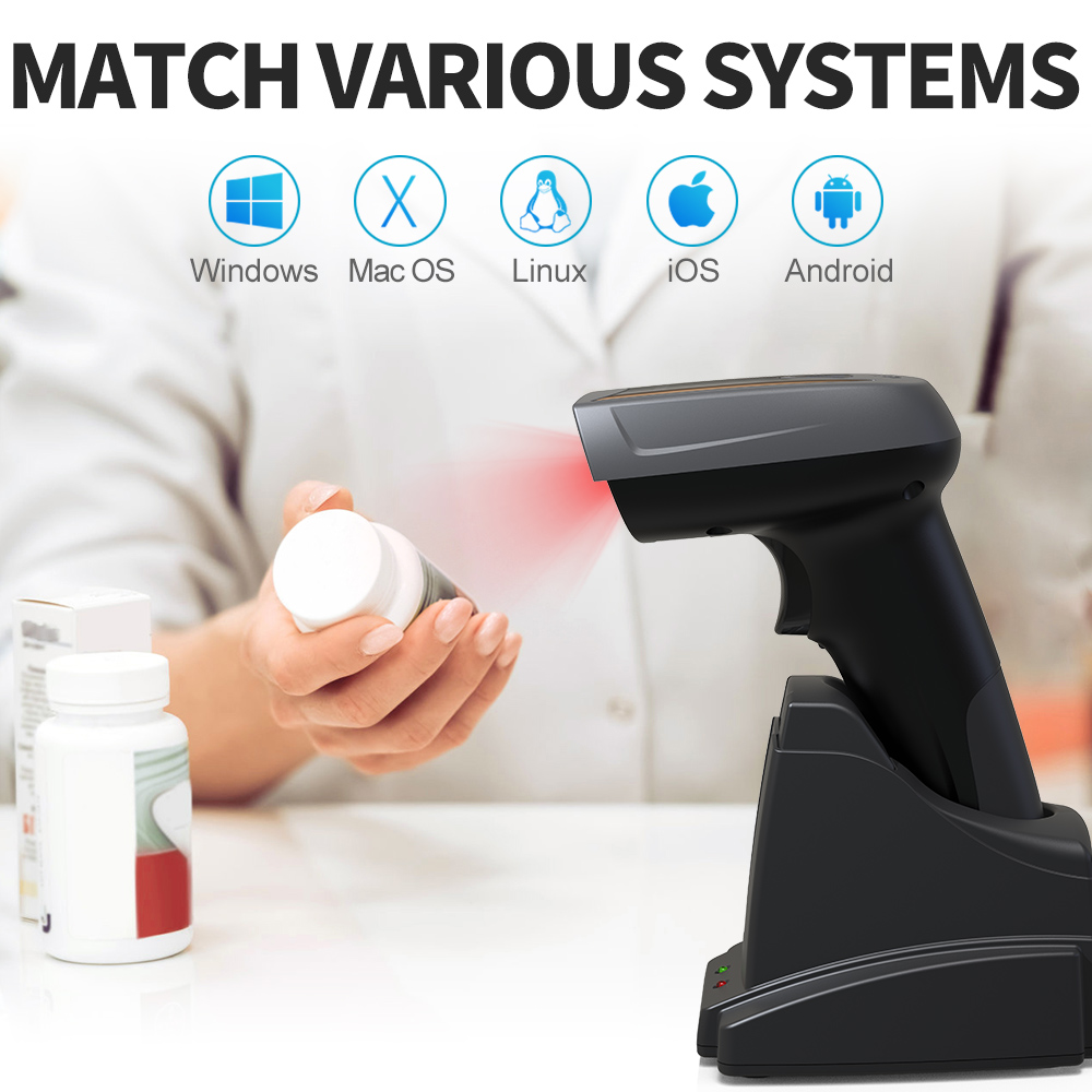 GTCODESTAR X-1801B Qr 1D 2D Ba - Barcode Scanner Wireless reseña y precio