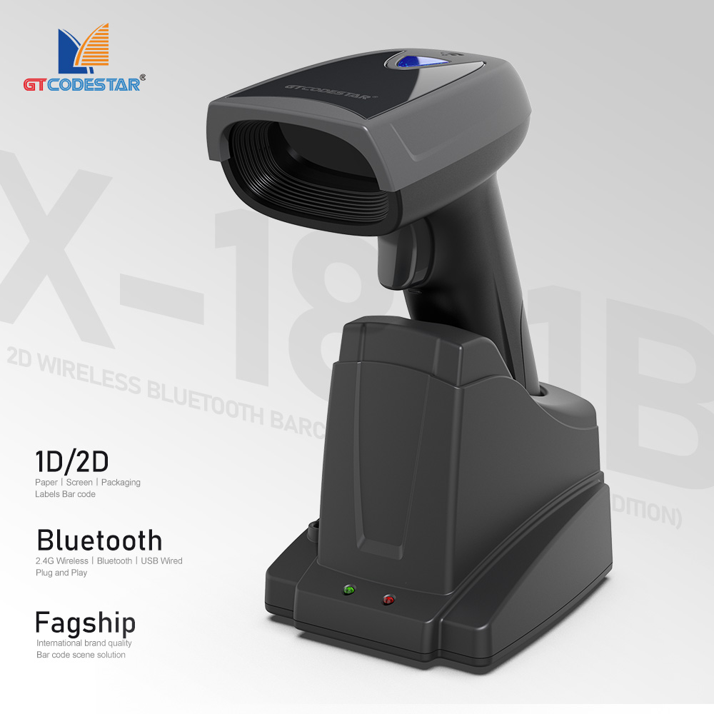 GTCODESTAR X-1801B Qr 1D 2D Ba - Barcode Scanner Wireless reseña y precio