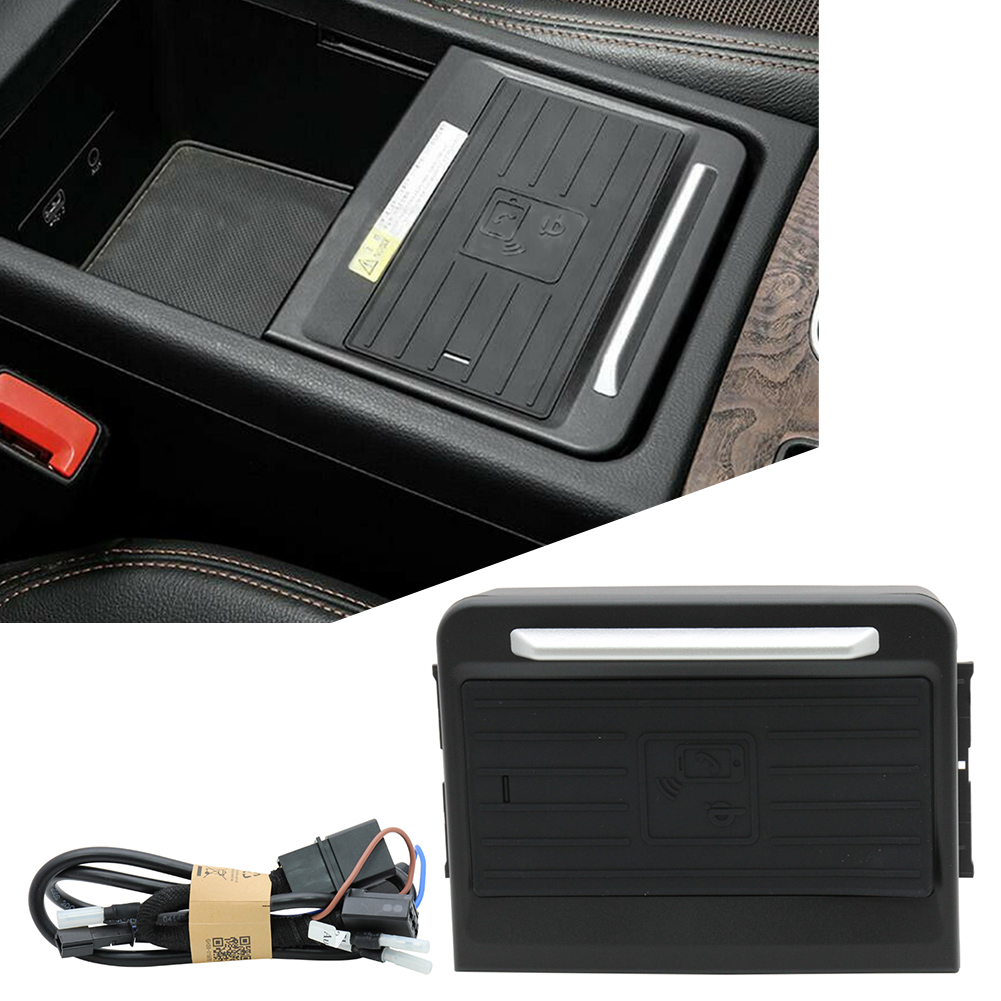Car Console Storage Box Phone  - Wireless Phone Charger Pad reseña y precio