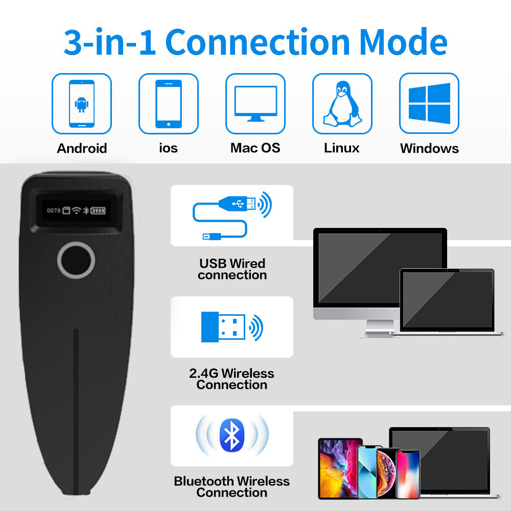 Barcode Scanner Wireless 1D 2D - Barcode Scanner Wireless reseña y precio