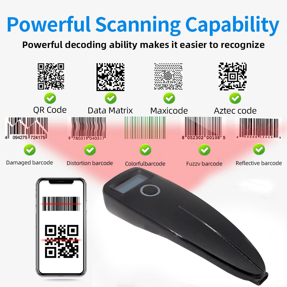 Barcode Scanner Wireless 1D 2D - Barcode Scanner Wireless reseña y precio