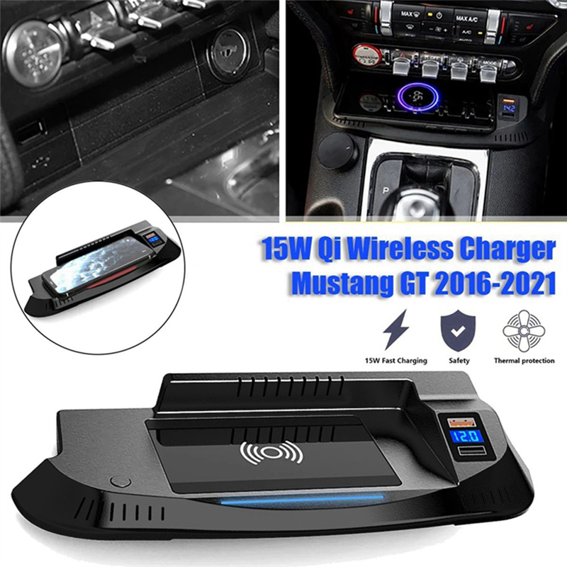 Car 15W QI Wireless Phone Char - Wireless Phone Charger Pad reseña y precio