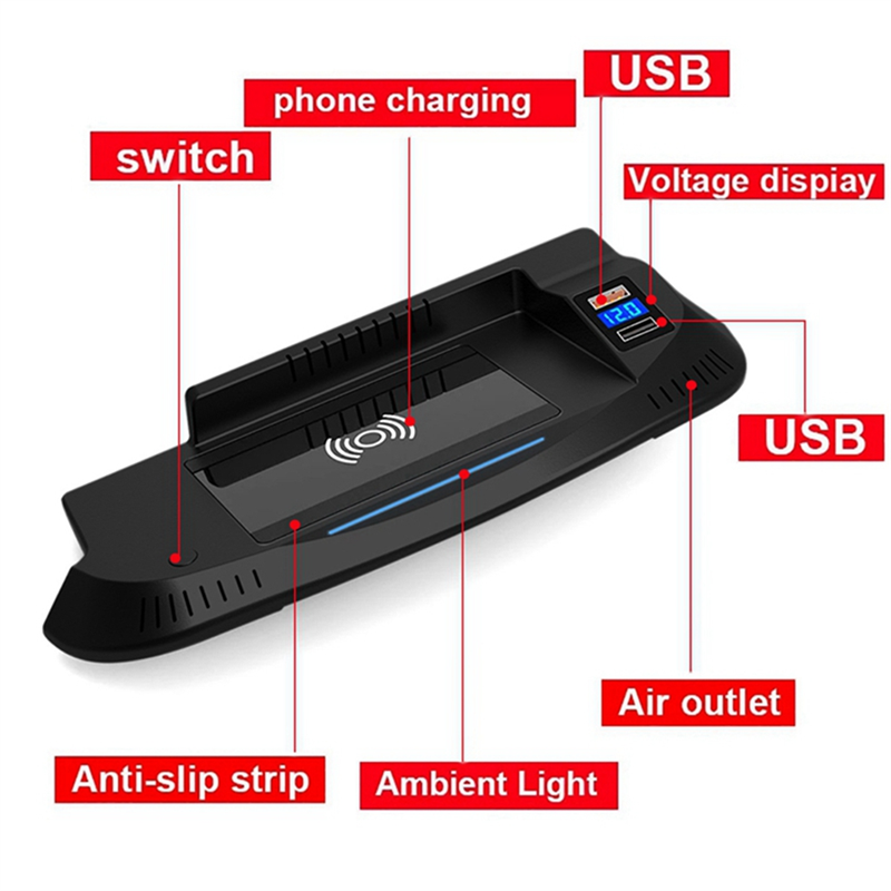 Car 15W QI Wireless Phone Char - Wireless Phone Charger Pad reseña y precio