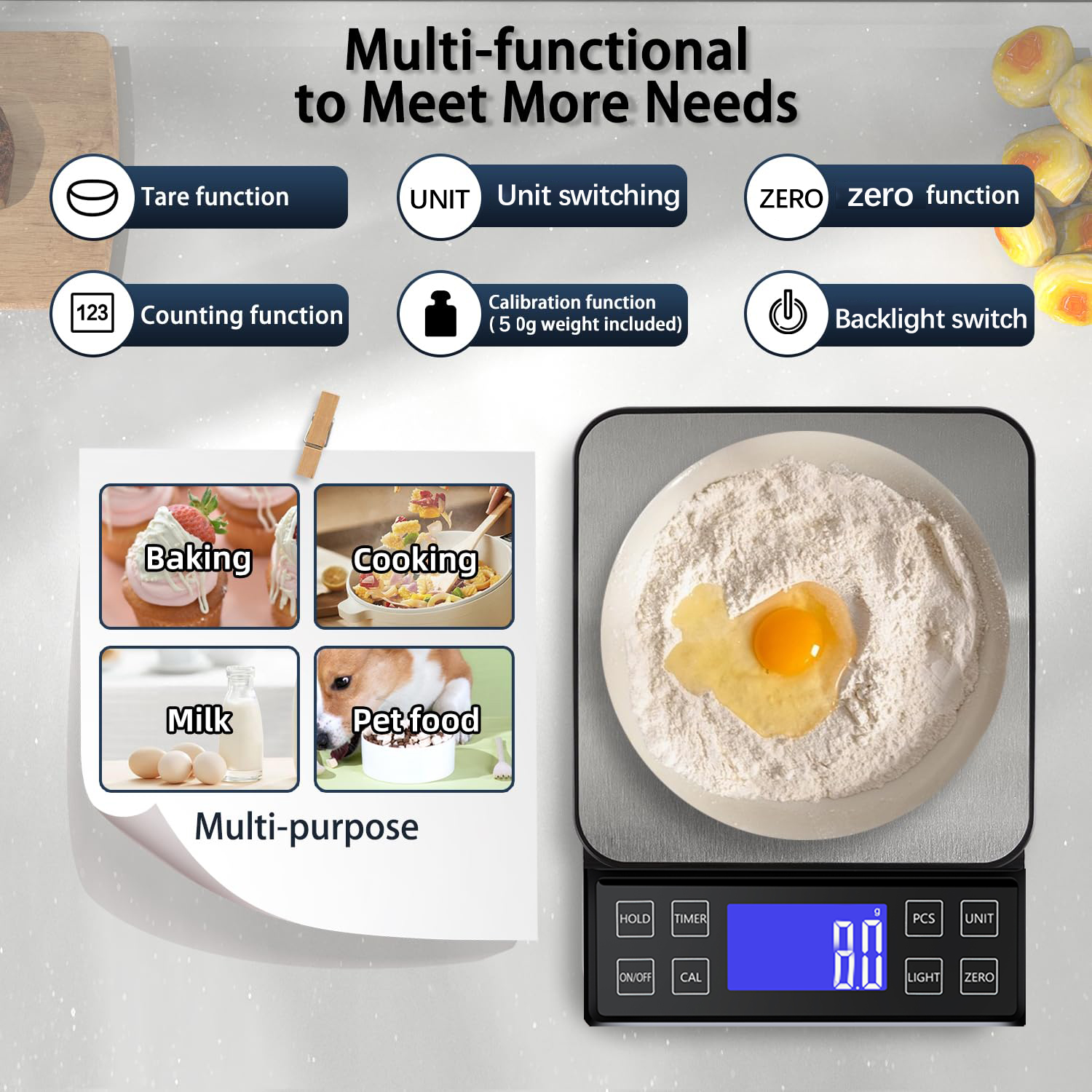 Digital Kitchen Scale 0.1g Hig - Unique Electronics Gadgets reseña y precio