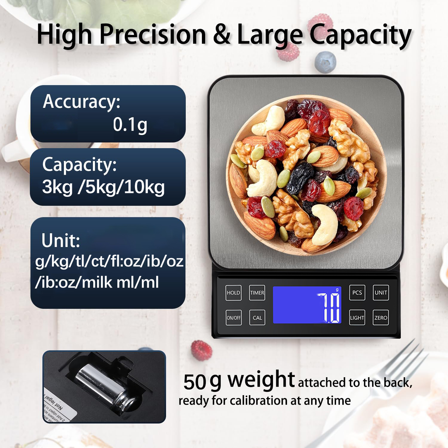 Digital Kitchen Scale 0.1g Hig - Unique Electronics Gadgets reseña y precio