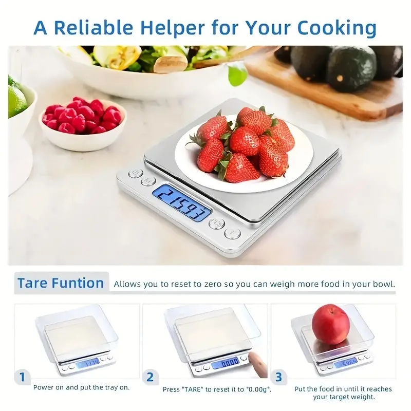 1pc Digital Kitchen Scale Mini - Electronics And Gadgets Ce reseña y precio