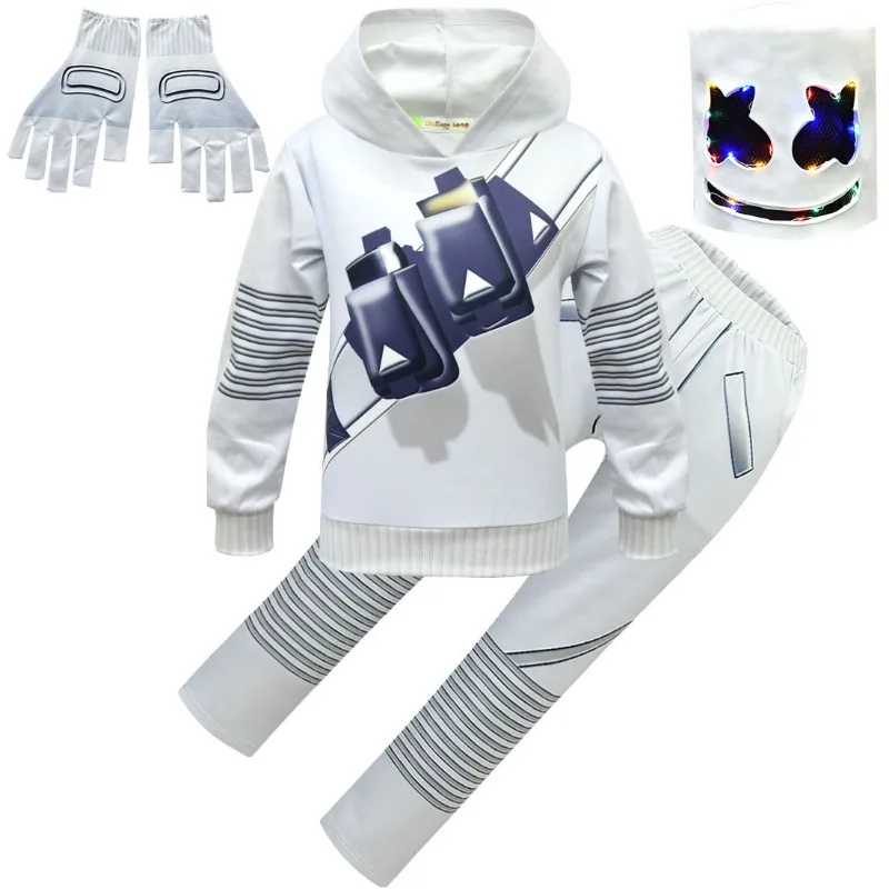 Kids Cosplay Costume Boys Mars - Led Gloves Music reseña y precio