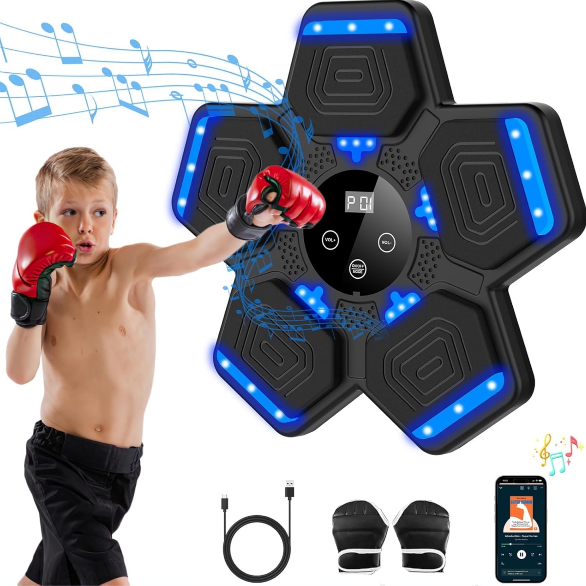 2024 Smart Bluetooth Music Box - Led Gloves Music reseña y precio