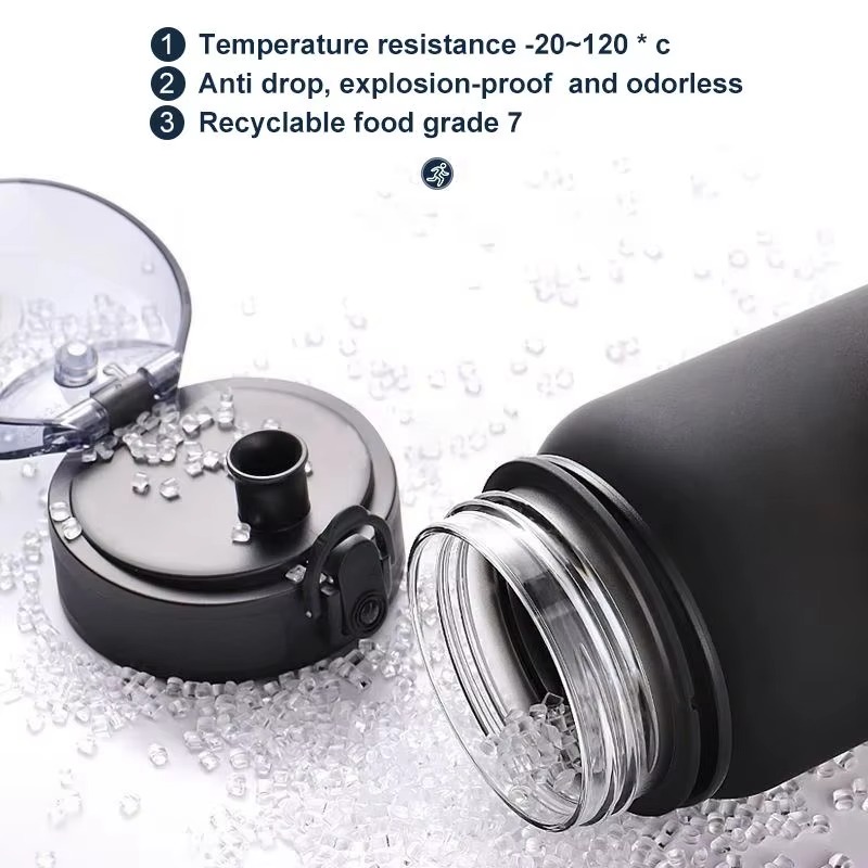1 Liter Large Capacity Sports  - Smart Water Bottle Tracker reseña y precio