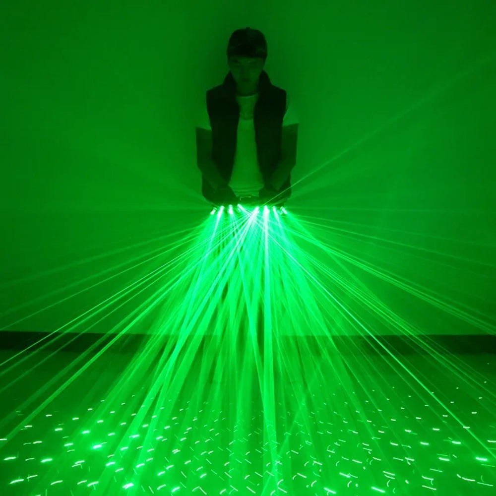 Green Laser Gloves Laser Flash - Led Gloves Music reseña y precio