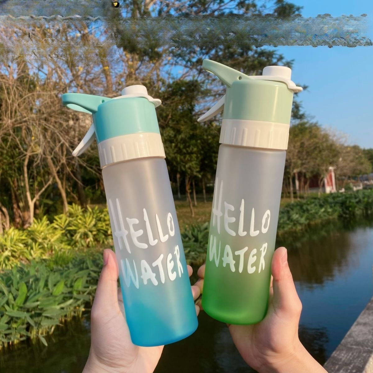 650ML BPA Free Mist Spray Wate - Smart Water Bottle Tracker reseña y precio