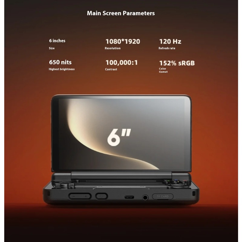 6inch 1080P 120Hz AMOLED Scree - Handheld Game Console reseña y precio