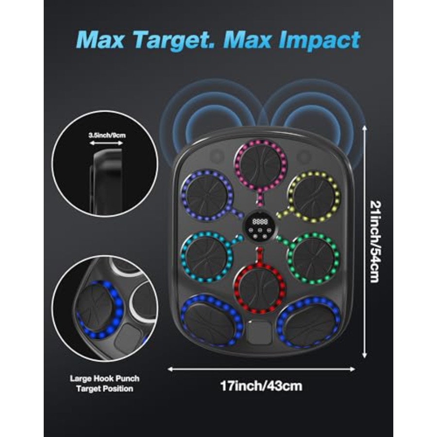 Music Boxing Machine for Adult - Led Gloves Music reseña y precio