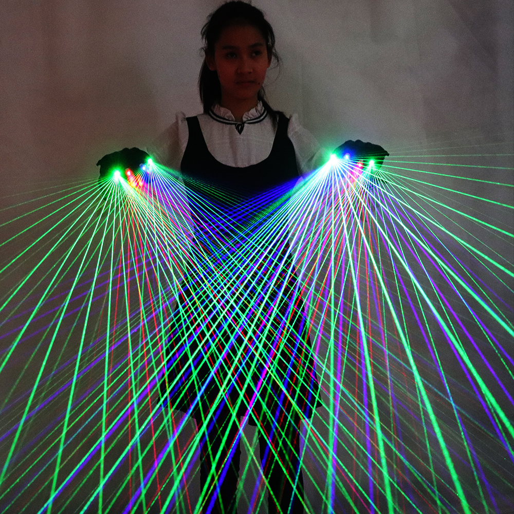 2 in 1 RGB Laser Gloves Multi- - Led Gloves Music reseña y precio