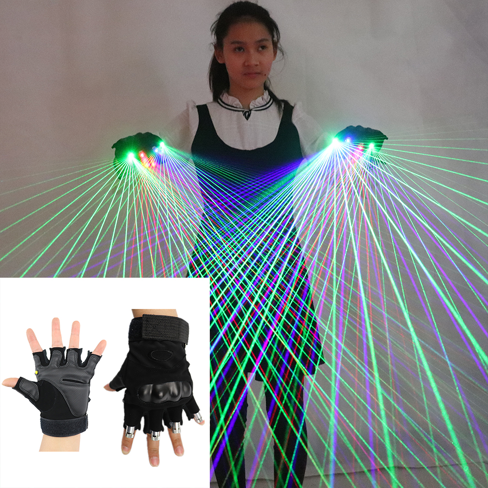 2 in 1 RGB Laser Gloves Multi- - Led Gloves Music reseña y precio