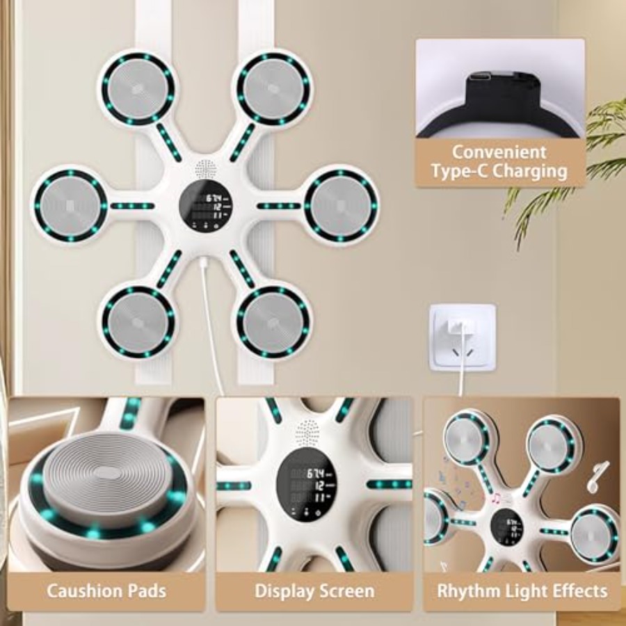Wall Mounted Music Boxing Mach - Led Gloves Music reseña y precio