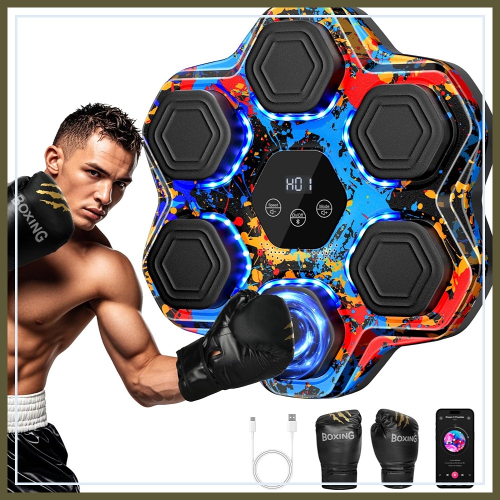 Smart Bluetooth Boxing Machine - Led Gloves Music reseña y precio