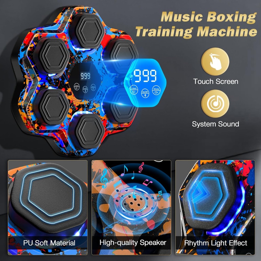 Smart Bluetooth Boxing Machine - Led Gloves Music reseña y precio