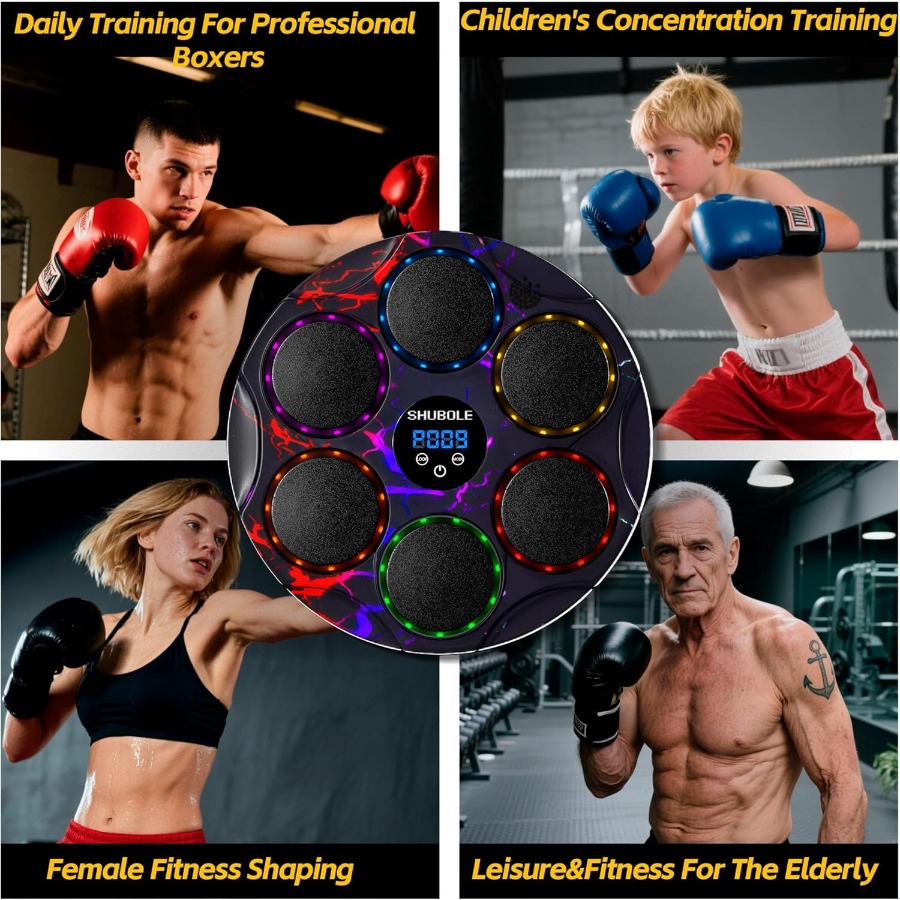 Wall Mounted Music Boxing Mach - Led Gloves Music reseña y precio