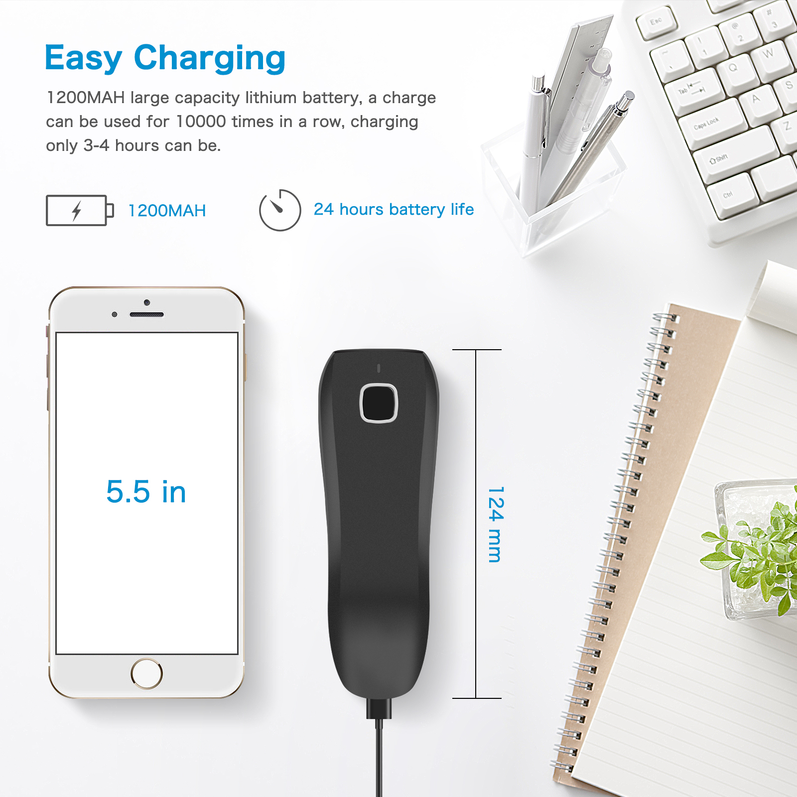 NETUM C750 Serie Bluetooth Wir - Barcode Scanner Wireless reseña y precio