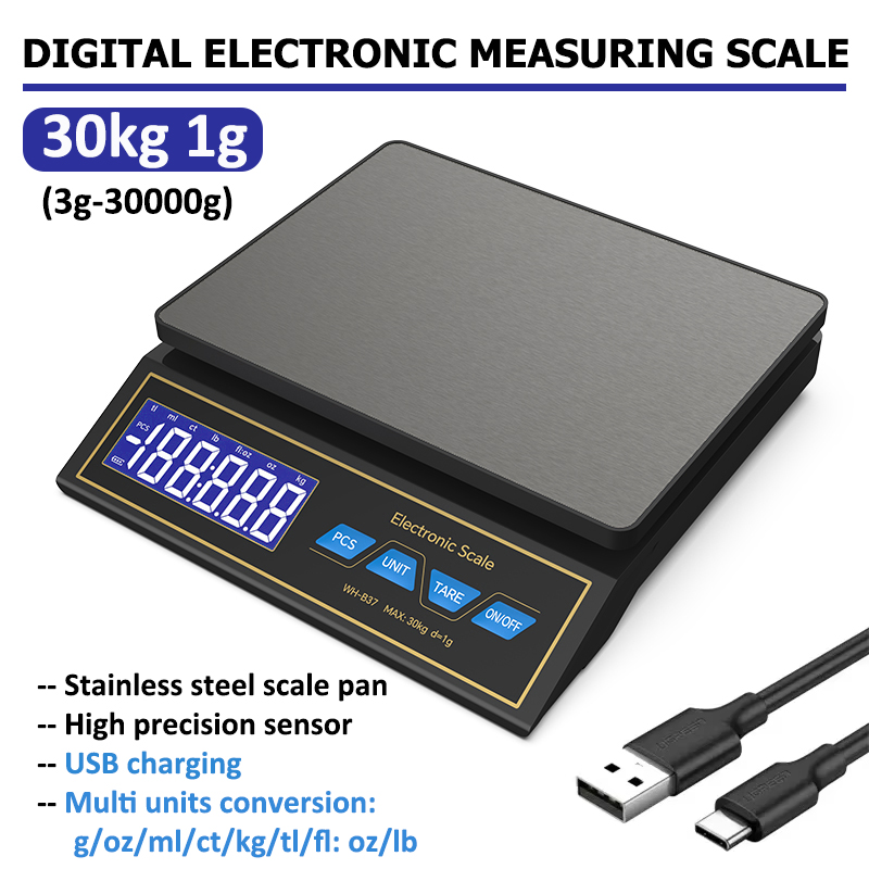 LCD Digital Kitchen Scale 30kg - Unique Electronics Gadgets reseña y precio