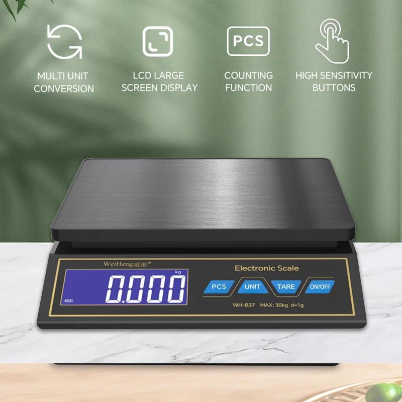 LCD Digital Kitchen Scale 30kg - Unique Electronics Gadgets reseña y precio
