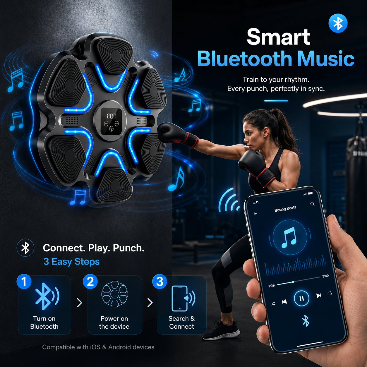 Music Boxing Tool Music Boxing - Led Gloves Music reseña y precio